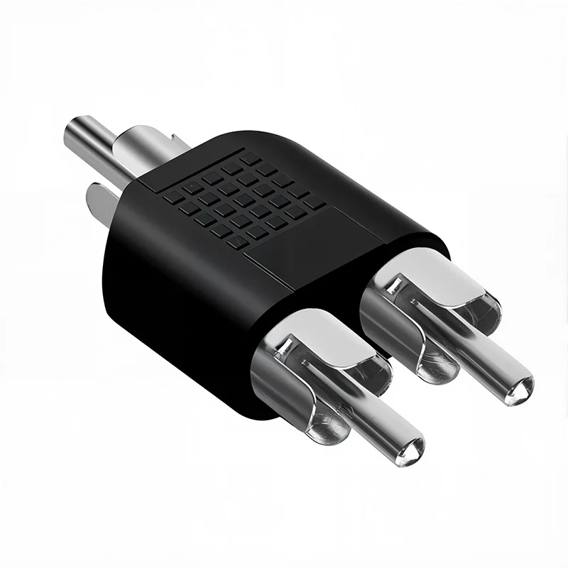 5個入り RCAジャック メス-オス プラグ コネクタ アダ - Audio Splitter Y のレビューと価格