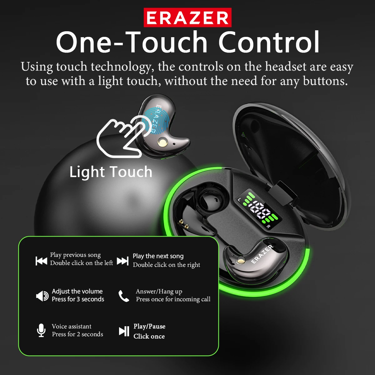 EARZER XF58 インイヤー型Bluetoothヘッド - Noise Cancelling Headphone のレビューと価格